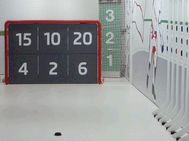Eishockey-Torwand, PointGame, Skoda Moskau