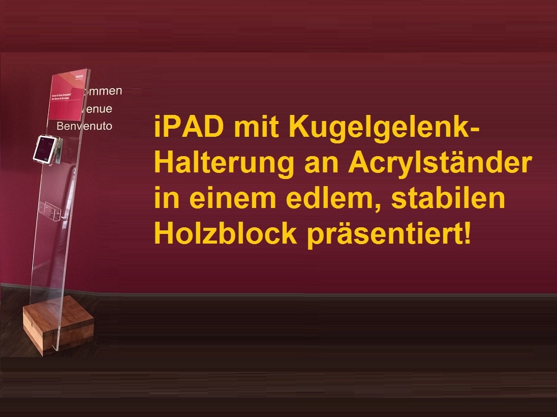 infotainment.ch_HELSANA_iPAD_auf_AcrylStaender_in_Holzblock_nostress-App